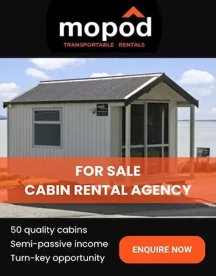Cabin Rental Agency Business for sale Auckland