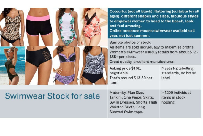 Swimwear Stock Retail Stock for Sale Auckland