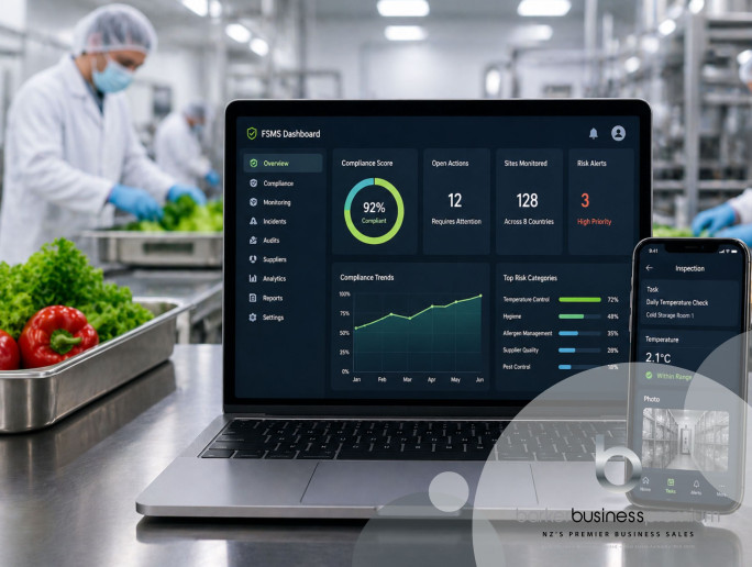Global Food Safety SaaS Business for Sale Auckland