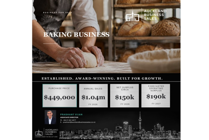 Baking Business Franchise for Sale Auckland