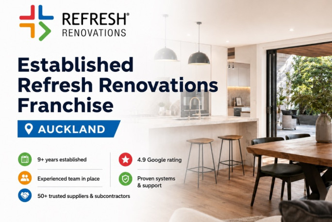 Refresh Renovations – Auckland Franchise for Sale Auckland