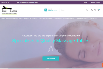 Massage Table and Equipment Sales Business for Sale Auckland