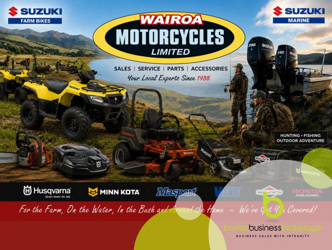Motorcycle, Marine & Outdoor Power Business for Sale Wairoa