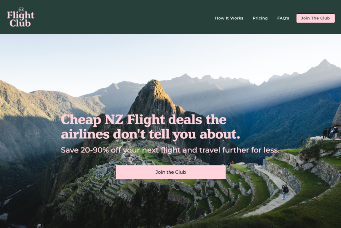 Flight-Deal Ready to Launch SAAS Buisness  Business for Sale Wanaka