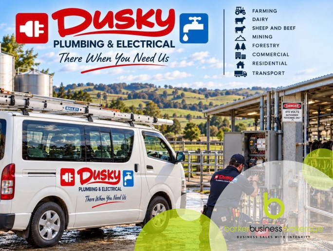 Dusky Plumbing & Electrical Business for Sale Central Otago