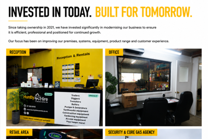 Equipment Hire  Business for Sale Huntly