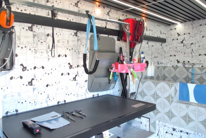 Luxurious Mobile Dog Grooming Van Business for Sale Wellington  