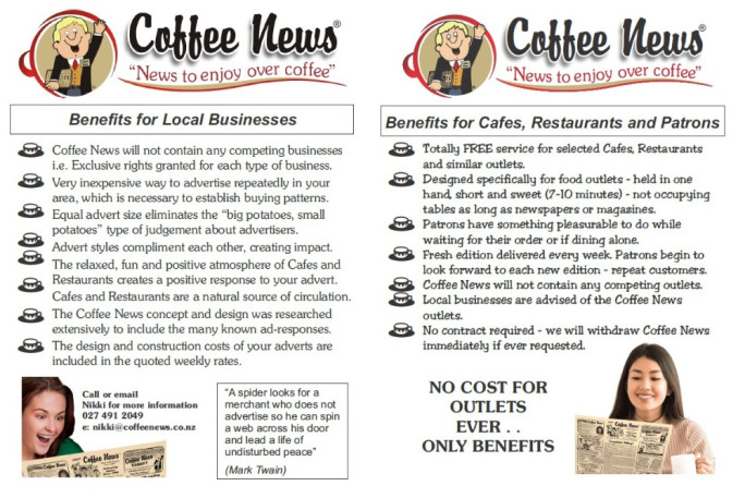Coffee News Franchise for Sale Rodney 
