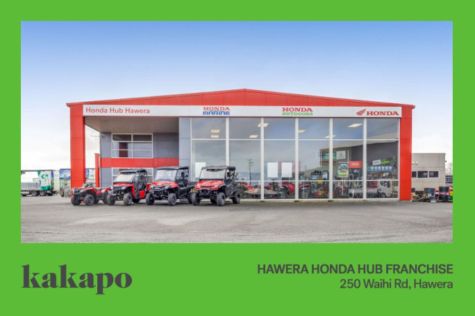 Honda Hub Retail Franchise for Sale Hawera